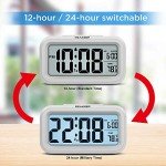 Peakeep Battery Operated Night Light Alarm Clock
