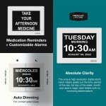 8-inch Digital Clock for Seniors with Alarms