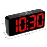 Large Digital Alarm Clock with Jumbo Display