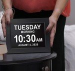 8-inch Digital Clock for Seniors with Alarms