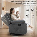 360 Swivel Rocker Recliner Chair for Small Spaces