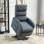AVAWING Power Lift Massage Recliner Chair in Grey