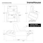 Irene House Electric Recliner with Heat & Massage