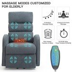 AVAWING Power Lift Massage Recliner Chair in Grey