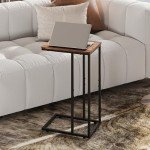 C Shape Side Table for Couch and Bed