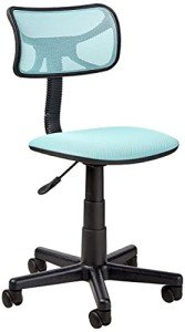 Blue Swivel Mesh Desk Chair for Urban Living