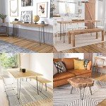 Iron Hairpin Table Legs - 12 Inch Black Set
