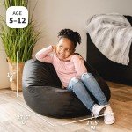 Big Joe Classic Black Bean Bag Chair, 2ft