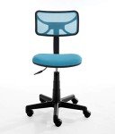 Blue Swivel Mesh Desk Chair for Urban Living