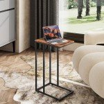 C Shape Side Table for Couch and Bed