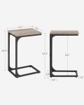 VASAGLE C-Shaped Side Table for Couch