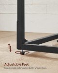VASAGLE C-Shaped Side Table for Couch