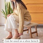 Bamboo Foot Stool and Ottoman for Relaxation