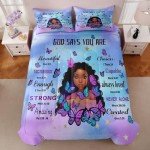 Black Girl Magic Twin Comforter Set for Kids