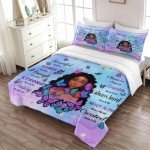 Black Girl Magic Twin Comforter Set for Kids