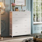 Stylish 8-Drawer Fabric Dresser for Bedroom