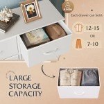 Stylish 8-Drawer Fabric Dresser for Bedroom