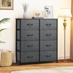 YITAHOME 8-Drawer Tall Fabric Dresser