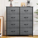YITAHOME 8-Drawer Tall Fabric Dresser