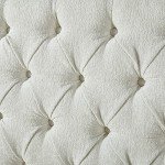 King Size Chenille Upholstered Platform Bed Frame