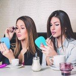 Compact Travel Handheld Makeup Mirror Set of 8