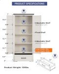 Farmhouse Style Tall Kitchen Pantry Cabinet