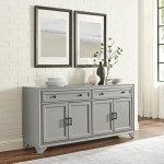 Crosley Tara Modern Farmhouse Sideboard Buffet Cabinet
