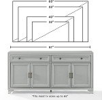 Crosley Tara Modern Farmhouse Sideboard Buffet Cabinet