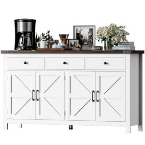Modern Farmhouse 63" Buffet Cabinet with Storage