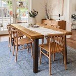 Acacia Wood Dining Table for 6 - Rustic Style