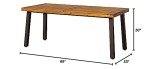 Acacia Wood Dining Table for 6 - Rustic Style