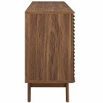 Walnut Mid-Century Modern Buffet Table or TV Stand