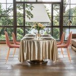 Set of 4 Modern Upholstered Dining Chairs in Brown