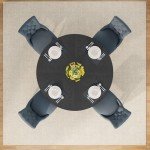 Tribesigns 47" Round Wooden Dining Table