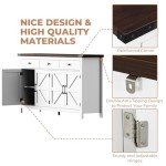 Modern Farmhouse 63" Buffet Cabinet with Storage