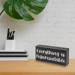 Inspirational Farmhouse Black Home Office Desk Sign