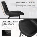 Modern 24-Inch Black Counter Stool Set of 4