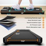 Portable Under Desk Treadmill with Remote Control