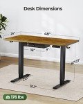 Marsail 48” Adjustable Electric Standing Desk