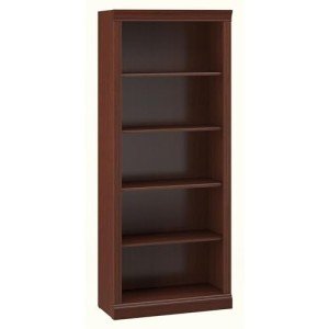 Saratoga Tall 5-Shelf Bookcase - Harvest Cherry