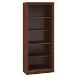 Saratoga Tall 5-Shelf Bookcase - Harvest Cherry
