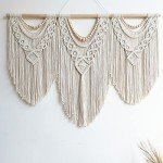 Large Boho Macrame Wall Hanging Decor - 43"x32