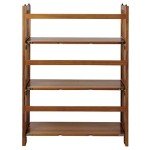 27.5" Wide Stackable 3-Shelf Bookcase in Chestnut