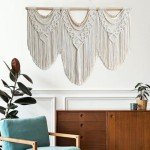 Large Boho Macrame Wall Hanging Decor - 43"x32