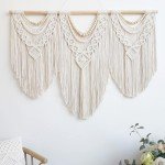 Large Boho Macrame Wall Hanging Decor - 43"x32