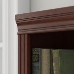 Saratoga Tall 5-Shelf Bookcase - Harvest Cherry
