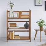 27.5" Wide Stackable 3-Shelf Bookcase in Chestnut