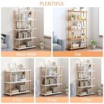 5-Tier Modern Wooden Bookcase and Storage Rack