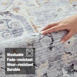Large Non-Slip Boho Oriental Area Rug 10x8