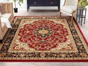 Barclay Collection Medallion Red 9x12 Area Rug